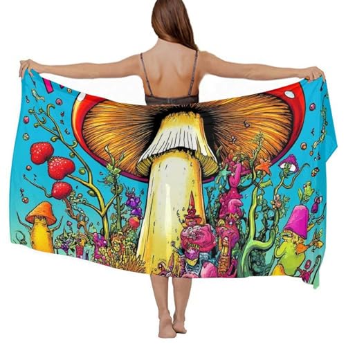 Women's Scarf, Versatile Satin Scarf Shawl, 72x40 Inches, Soft and Quick-Dry Scarves for Beach, Daily