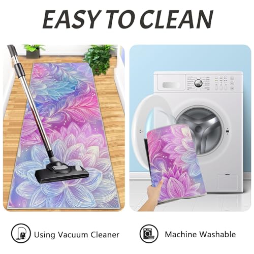Alfombrillas de cocina rosas con diseño floral para renovar y dar vida a tu hogar 8
