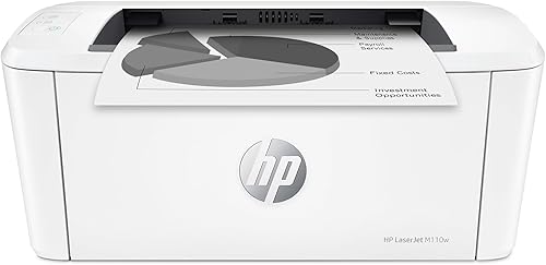 HP LaserJet M110w Impresora inalámbrica en blanco y negro, impresión, velocidades rápidas, fácil configuración, impresión móvil, mejor para equipos