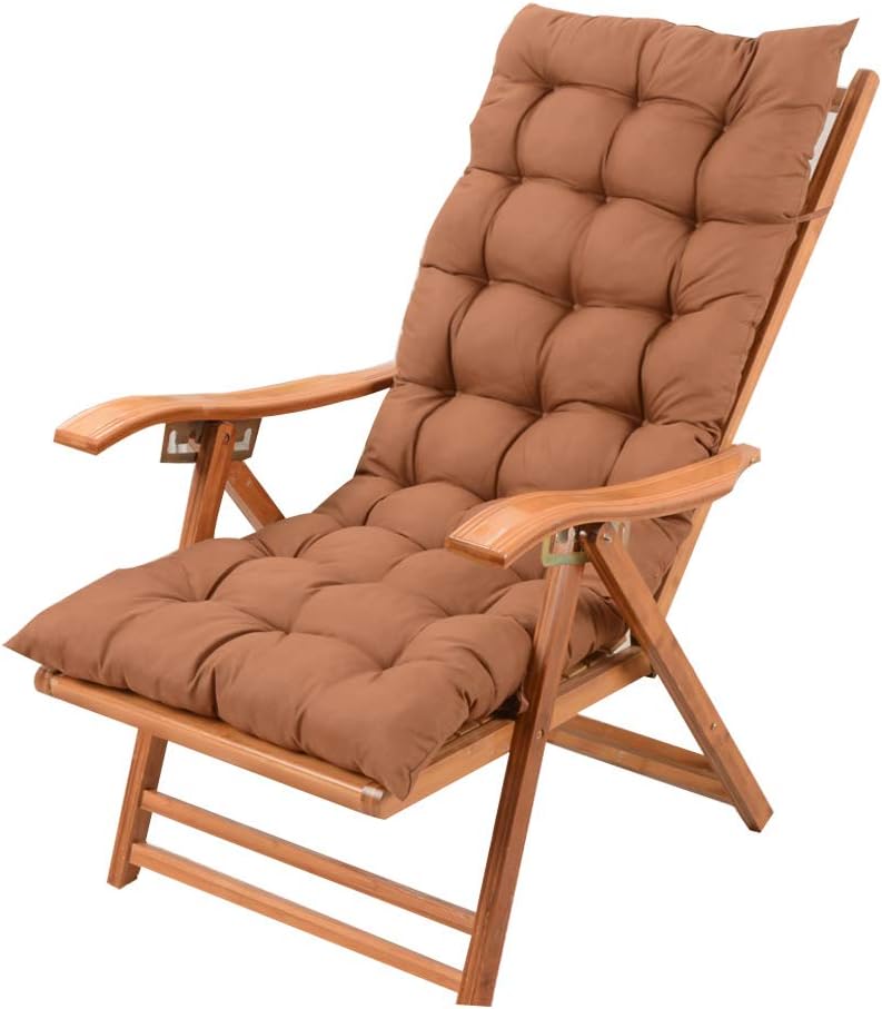 Reclining Garden Chair Armchair with Padded Cushion Sun Loungers Zero Gravity Chairs Adjustable Relaxer Recliner Foldable for Patio Outdoor Sitting and Lying Dual Use