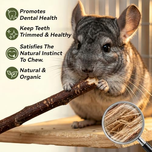 Sukh Natural Organic Apple Sticks - 250g Hamster Chew Stick Hams Rabbit Bunny Gerbil Guinea Pig Squirrel Chinchilla Small Animal Chew Sticks - Image 2