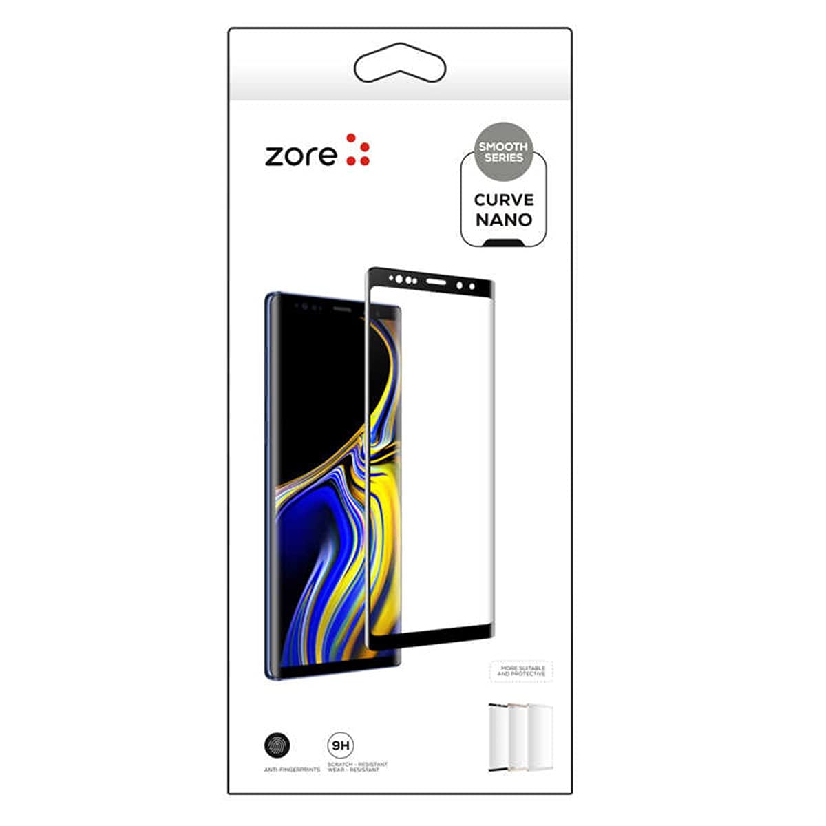 Zore Huawei ile uyumlu P40 Pro 3D Short Curve Nano Ekran Koruyucu Siyah