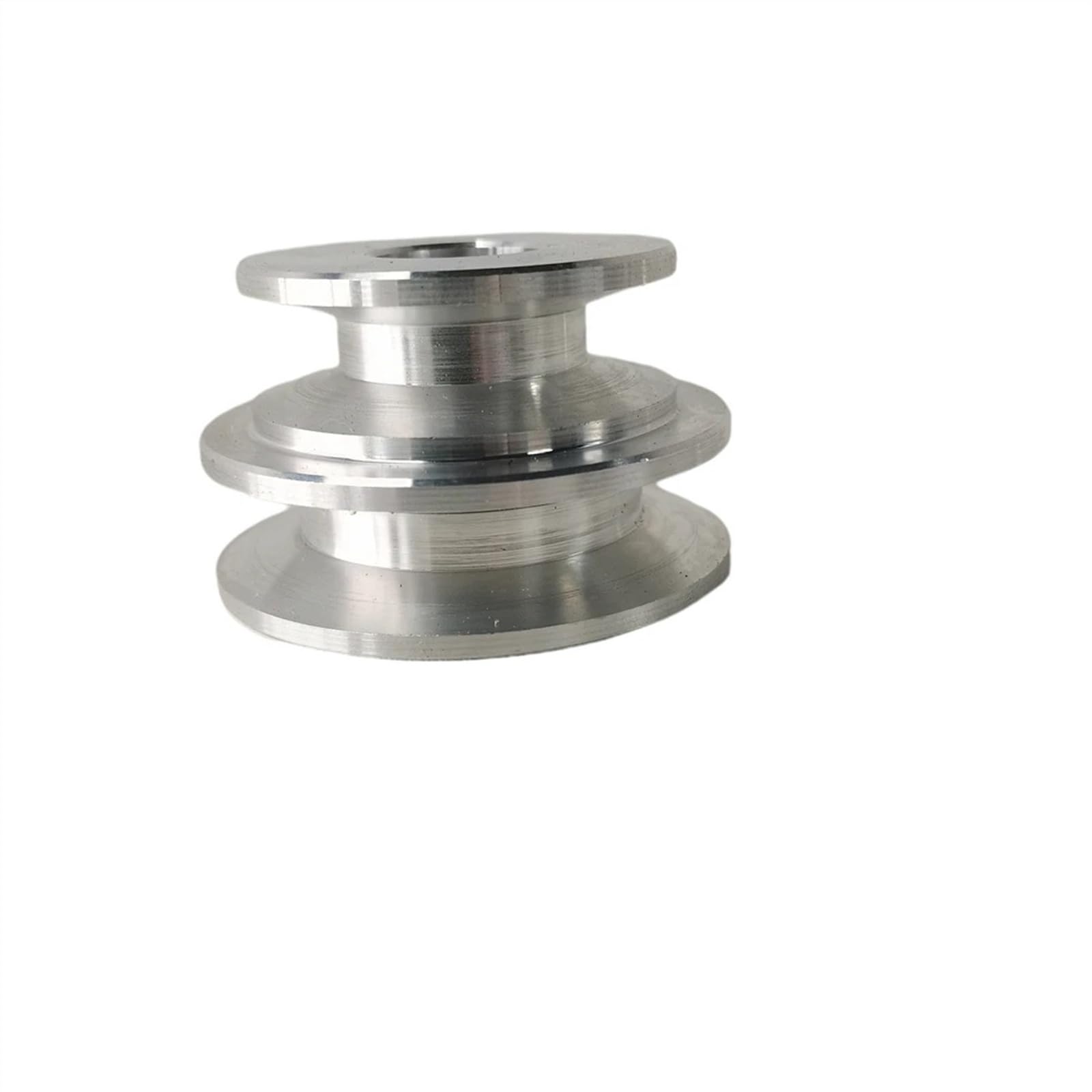 GatherTOOL 1Pc Aluminum Alloy V-Shape Pulley 40-50mm Double Groove Pulley 8-20MM Fixed Bore Wheel for 10MM O V-Belt Power Transmission (Width : 12mm)