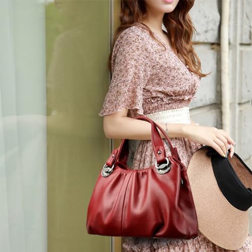 Top Handle Satchel Handbag for Women PU Leather Crossbody Bag Designer Tote Handbag Roomy Work Bag Shoulder Purse2