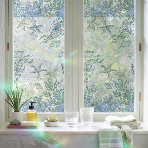 Película decorativa para ventanas 17.7" x 39.3" miniatura 4