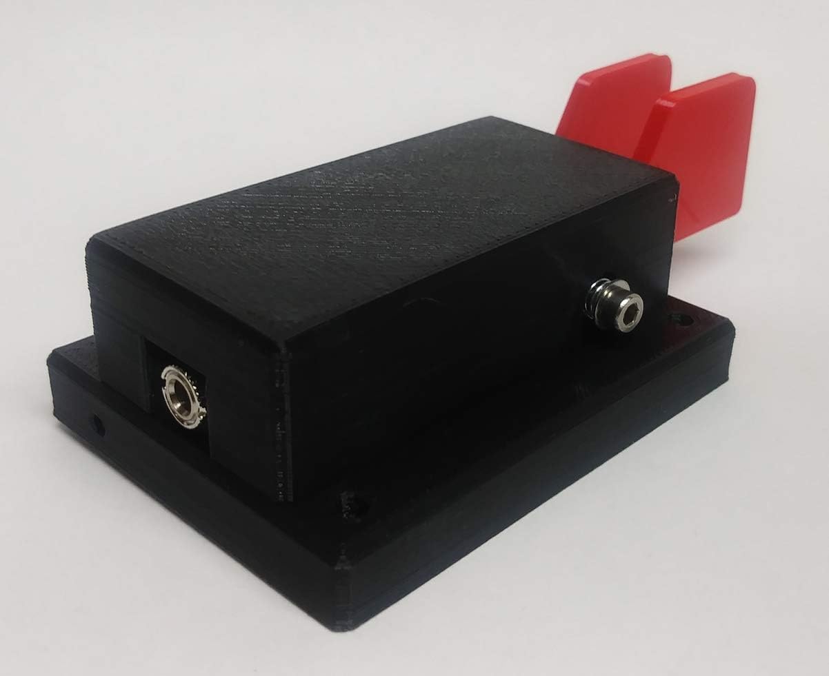 CW Morse Code Keys Iambic Double Paddle Morse Code Key, Black and Red image 4