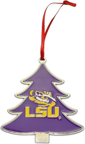 Vista 24 de Adorno navideño de metal con forma de árbol de Michigan State Spartans