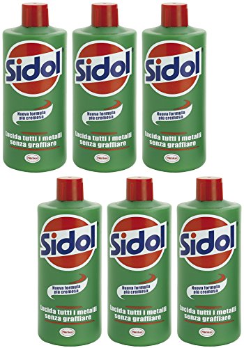 Henkel: Sidol Metallpolitur 250 ml * Pack of 6 * [ Italian Import ]