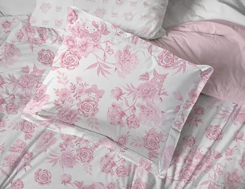 Image of Jay Franco Comforter Set Includes Sheets and Pillow Covers - Soft and Cozy Bed Set for Stylish Room Decor, Official Licensed Bedding, Multi - Hello Kitty, 7 Piece King