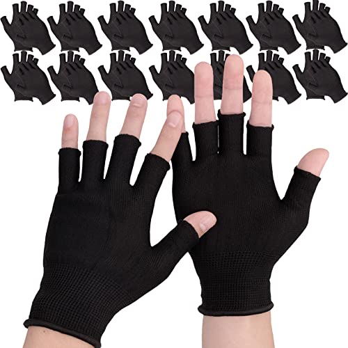 SHINENISM 指なし軍手 指きり手袋 薄手 吸汗速乾 軍手 指なし手袋 作業用 指なし グローブ 手袋