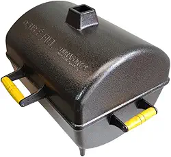 Churrasqueira Portátil a Carvão Tipo Bafo em Alumínio DURAFORT Modelo GOLD (Preto Craquelado)