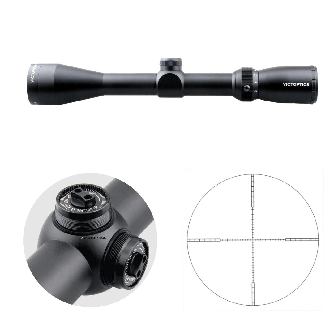 Victoptics OPSL20 B3 3-9x40 Zielfernrohr für Sport, Airsoft und Jagd, Luftgewehr, Ziel-Visier, Gewehrzielfernrohr, Rifle Scope, umfangreiches Zubehör