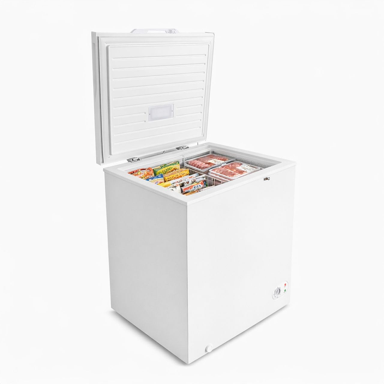 Amazon.co.jp: 【急速冷凍、-24℃。】上開き 冷凍庫 ホワイト チェスト