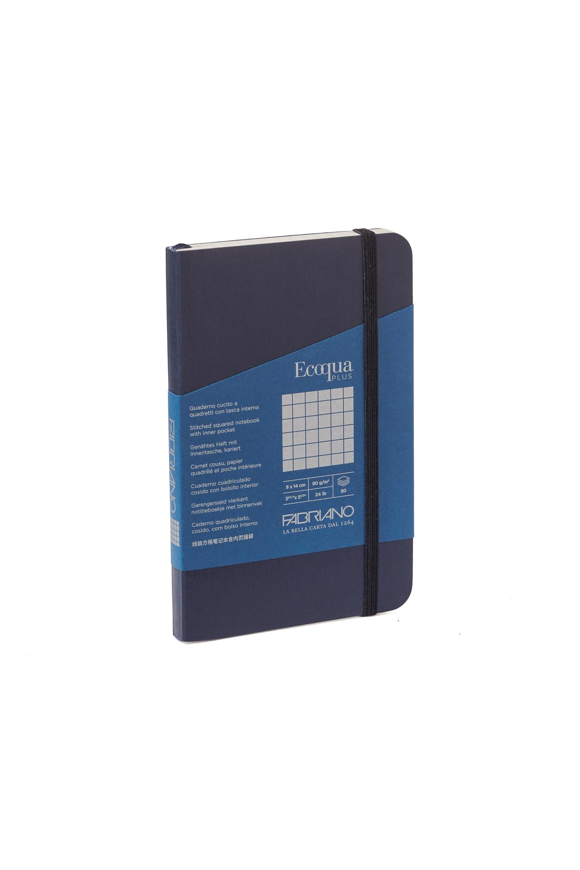 Cahier Fabriano Ecoqua Plus bleu marine fini les pages perdues