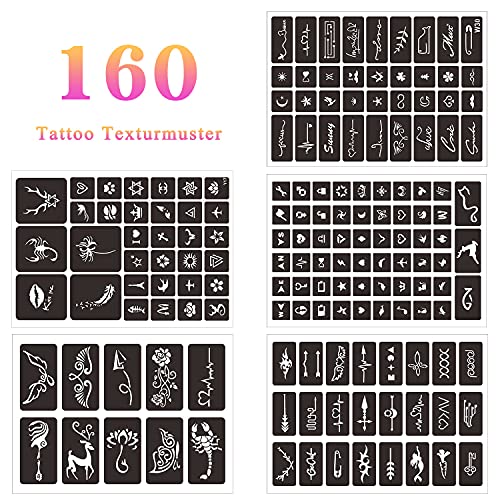 Glittertattooset, tijdelijke glittertattooset, 36 kleuren, grote en 160 sjablonen voor kinderen, tieners en volwassenen - Image 5