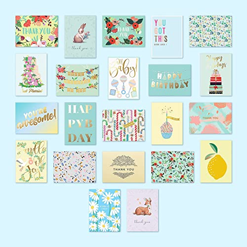 Sweetzer & Orange All Occasion Cards Assortment Box. Set Of 100 Assorted Greeting Cards For All Occasions With Greeting Card Organizer Card Box. 17 Types Of Note Cards Incl Blank Cards With Envelopes #TOP4