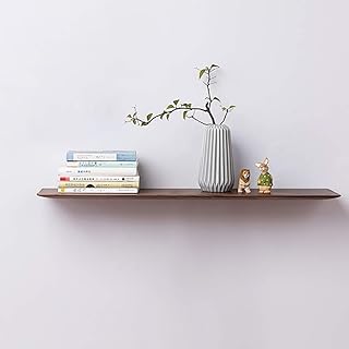 Grato per tutto Parete libreria Separator Legno Mensola a Muro Scaffale Decorazione Parete Retro styleFloating Telaio del Gruppo (Size : 50CM)