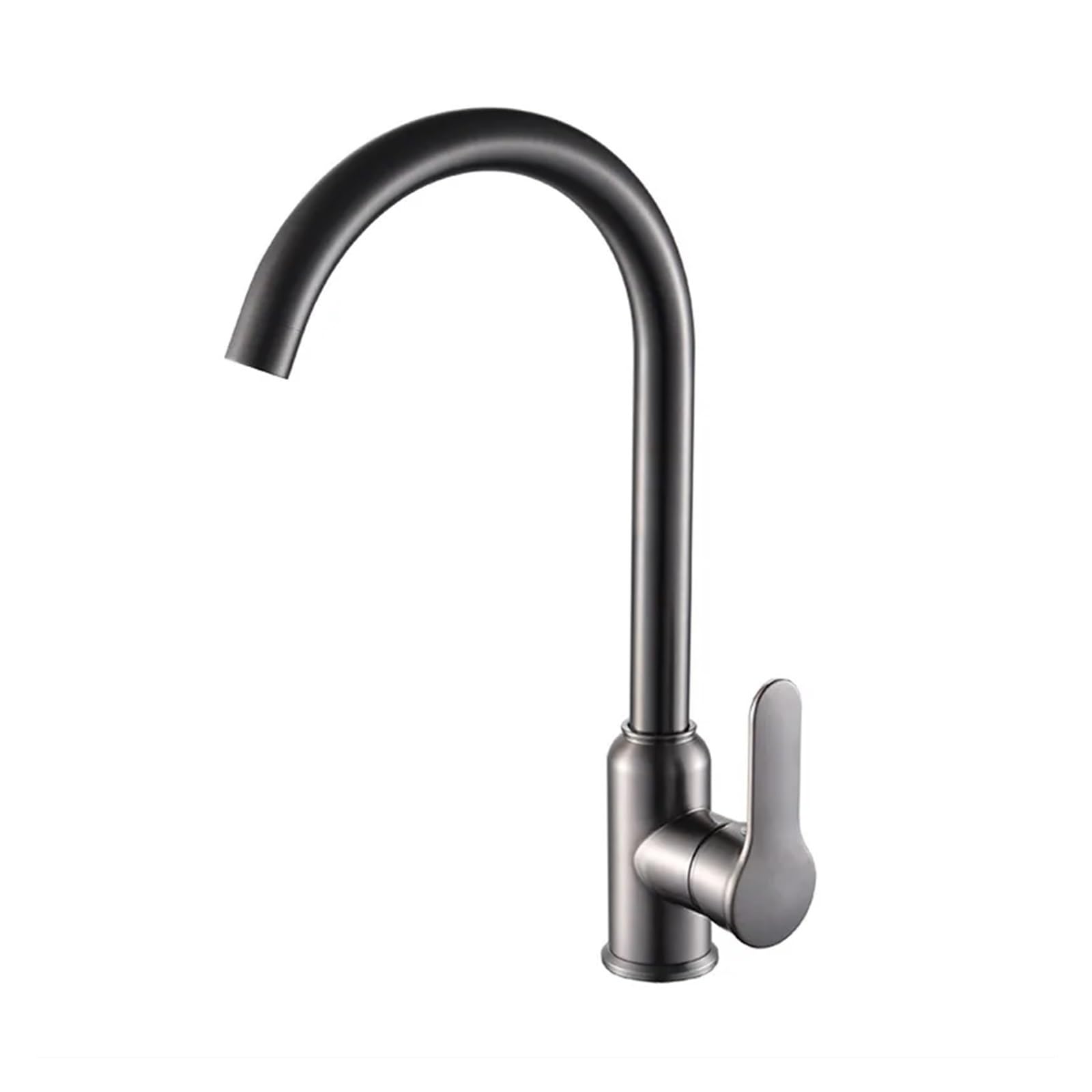 Robinet de cuisine gris en acier inoxydable 304 durable