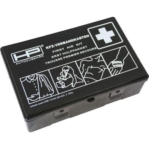 Preisvergleich Produktbild KFZ-Verbandkasten schwarz, nach DIN 13164