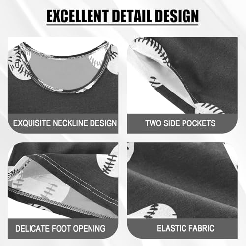 senya Short Sleeve Pajamas Sets Summer Cotton Sleepwear White Baseball4