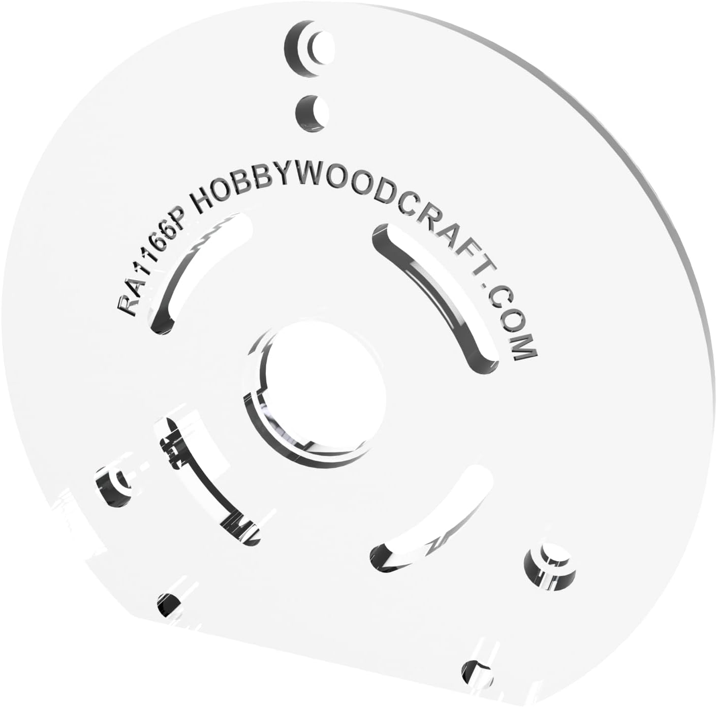 3/8" Thick precision machined Bosch RA1166 / 1613AEVS plunge router baseplate upgrade with a recess for bushings