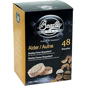 Bradley Smoker Bisquettes For Grilling and BBQ, Alder Special Blend, 48 Pack