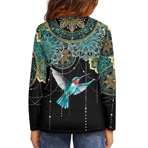 Image of Long Sleeve Shirts for Girls Winter Tops 3-16t Cartoon T Shirts for Fall Clothes