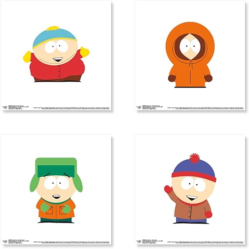 Trends International Gallery Pops South Park - The Boys Wall Art Bundle (4-Pack) Gallery Pops Wall Art