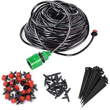 Boundless and Inproted 5M/15M/25M Micro Adjustable Drip Water Irrigation System Automatic Plant Gardening Watering Kit Set PTCT 15M