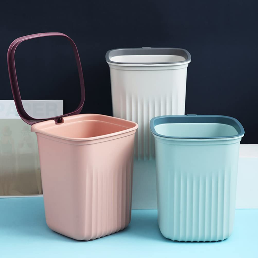 Zerodeko 3 Pezzi Di Plastica Quadrata Pattumiera Bidone Della Spazzatura Bidone Rifiuti Cestino Della Spazzatura Secchio Della Spazzatura Cestino Rifiuti Alimentari Contenitore Per