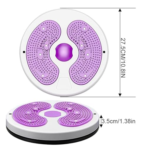 Roysmart Twist Waist Disc Balance Board mit Kordelzug, Fitness Drehscheibe Waist Wriggling Plate Fitnessgeräte, Aerobic-Übungen Fitness-Zubehör, Widerstandsbänder Massage-Fußsohle Heimfitnessgeräte