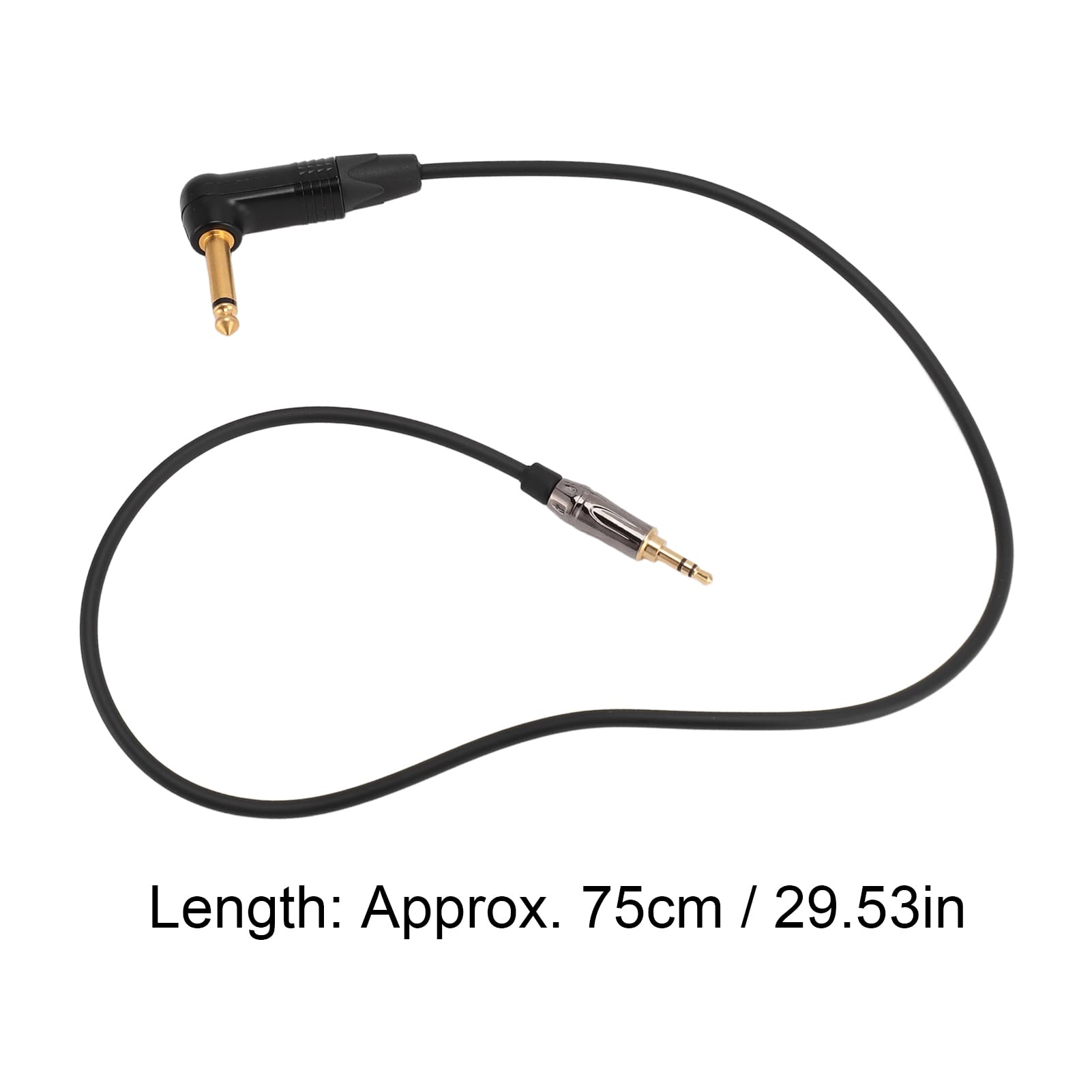 VBESTLIFE VBESTLIFEtu4afg0x17 - Cavo per sistema di chitarra Sennheiser G3 G4, jack da 3,5 mm a 6,35 mm, ad angolo retto a dritto, 75 cm