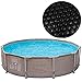 well2wellness® Framepool Swing 3,05 x 0,76 m – Wicker Design Plus Pool folia solarna czarna Ø 3,05 m