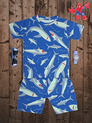 Image of Boys Halfsleeves Cotton Solid /Printed T-Shirt & Shorts Summer Co-ord Set /Clothing Set /Casual wear