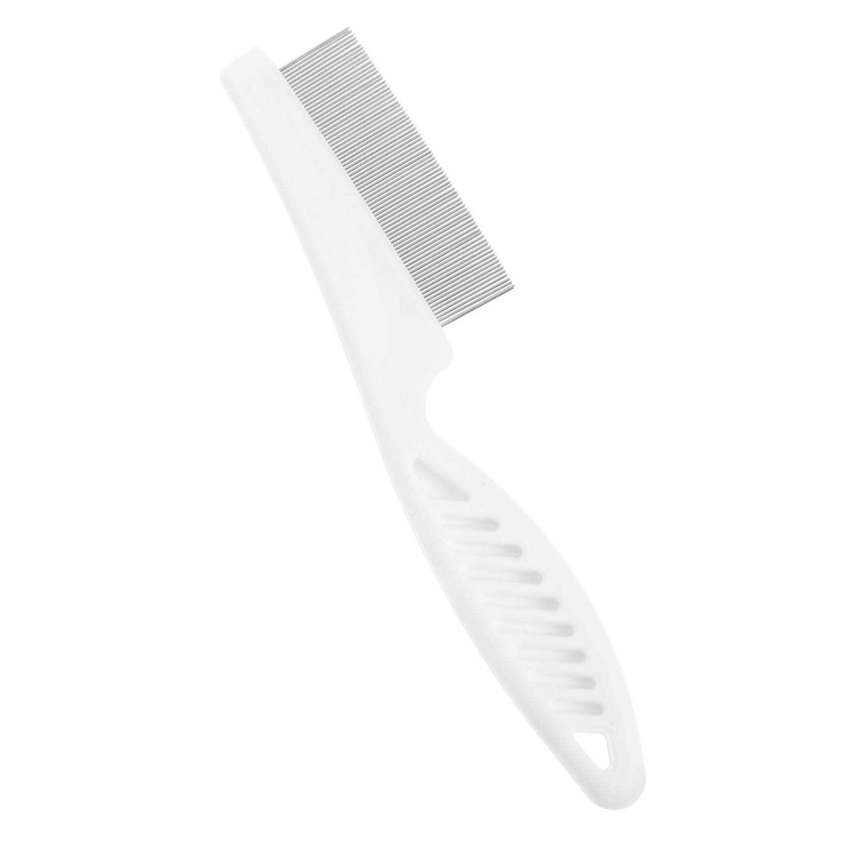 GALPADA Fine Teeth Dog Cat Grooming Comb Ergonomic Handle Metal Teeth for Cleaning Multi Functional Pet Comb for Dead Hair Impurities Removal