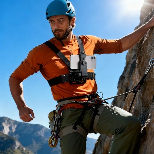 Chest Phone Holder with Code DA77S4HH - Hands Free Camera Mount