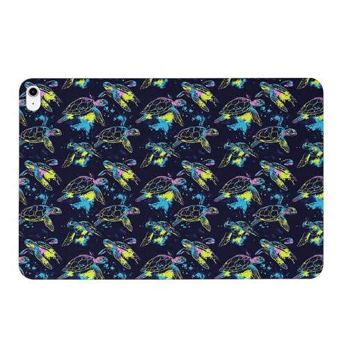 Étui iPad 11 2025 imprimé tortue fine housse tablette 10.9