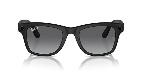 Miniatura 35 de Meta Wayfarer Square Sunglasses, Shny Black/Green, Large