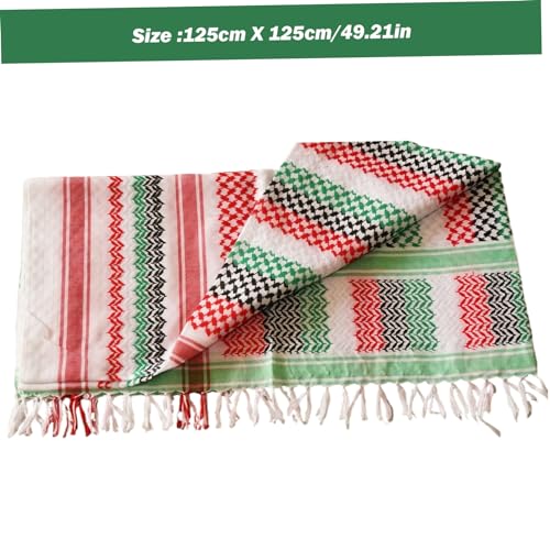 Keffiyeh écharpe palestinienne grand format contre le vent