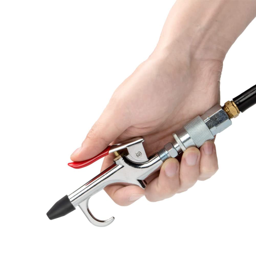Kit Pistola Soffiatore Per Compressore D'Aria - 7 Pezzi, 90 PSI, Attacco 1/4, Lega Di Zinco - 3