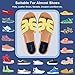 Urwalk 3 Layers Adjustable Supination & Over-Pronation Corrective Shoe Inserts, Medial & Lateral Heel Wedge Insoles for Foot Alignment, Knee Pain, Bow Legs, Osteoarthritis (Black - Large)