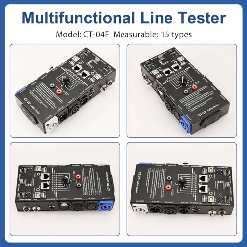 Comprobador de línea XLR CT-20 para solucionar cortes de señal de audio 7