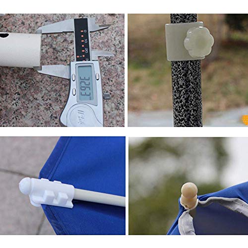 Sombrilla de jardín rectangular y sombrilla para patio exterior con palanca para colgar C 8