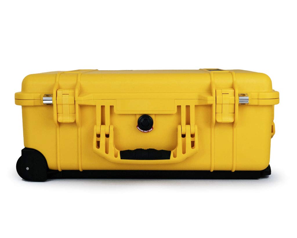 PELI 1510 valise de transport résistante aux chocs, IP67 étanche à l'eau et à la poussière, capacité de 27L, fabriquée en Allemagne, sans mousse, jaune