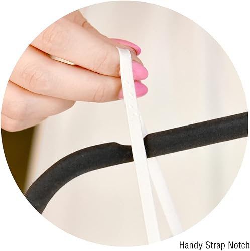 Miniatura 2 de Perchas de terciopelo, colgador resistente y que ahorra espacio. Azul (acua). Paquete de 50