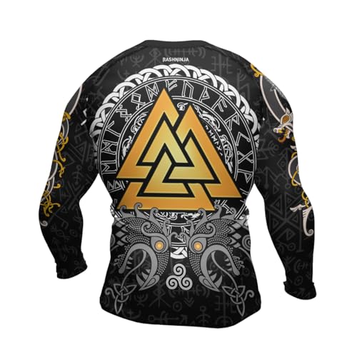 Viking Compression Rash Guard Long Sleeve Baselayer Athletic Fit Shirt for MMA BJJ Jiu Jitsu Training3