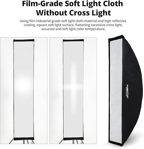 Miniatura 5 de AMBITFUL FW35x160 - Tira de rejilla de panal de abeja de 13.8x63.0in, con rejilla de panal + bolsa de transporte, para lámpara de montaje Bowens