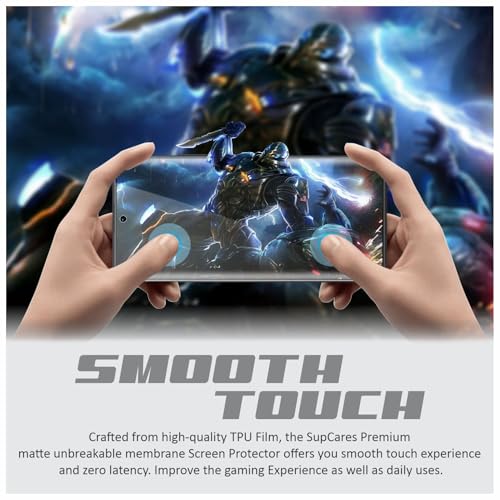 Image of SupCares TPU Anti Glare Matte Unbreakable Membrane Screen Protector For Redmi Note 13 Pro Plus (6.67 Inch) With Easy Self Installation Kit | Fingerprint Working | Edge-To-Edge Protector Coverage