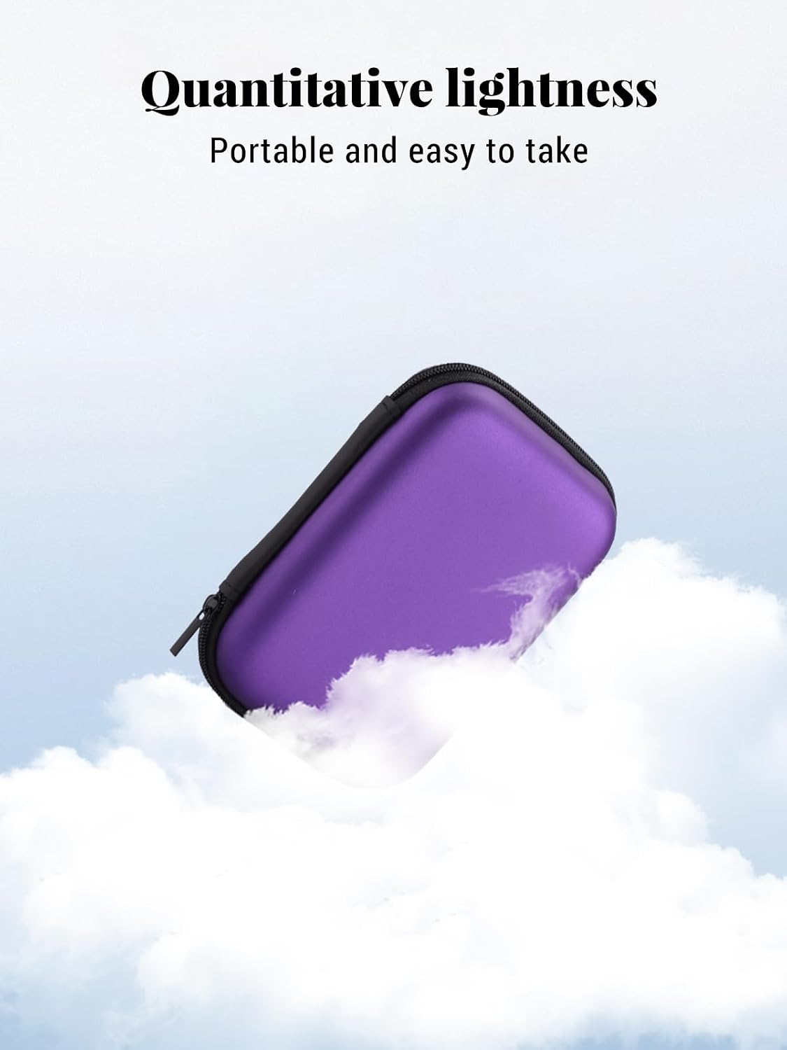 for Innioasis Y1 Mp3 Player Protective case, Shockproof and Waterproof, with mesh Pocket, Portable Multi-Functional Storage Bag, Purple