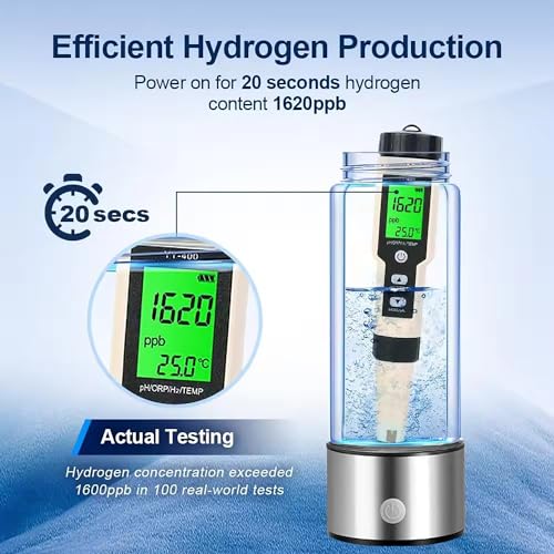 Hydrogen Water Bottle - High-Concentration, Rapid Electrolysis, Portable, 420ml Portable Hydrogen Water Generator– Ideal for Daily Use, Office, and Travel, - Image 5